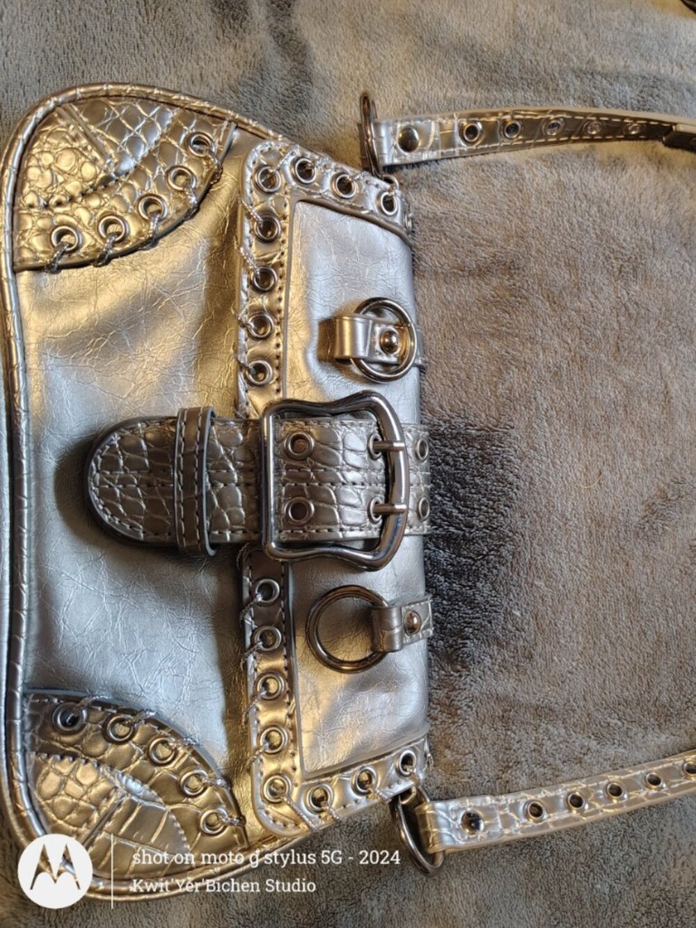 Silence + Noise Purse Silver